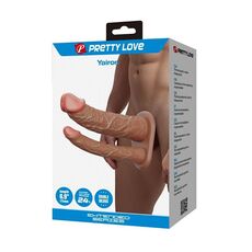 Dildo Dublu Extender, Pretty Love, prelungitor penis - detaliu finisaj