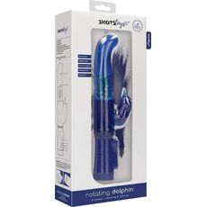 Vibrator Shots Toys »Delfin« 23 cm - Albastru