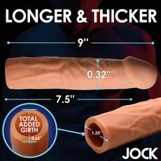 Prelungitor Penis, XR-Jock, »Enlargement Steath Brown«, Maron, [+ 3,8 cm]#