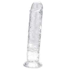 ​Dildo cu ventuză Loving Joy de 19 cm, transparent#