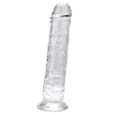 ​Dildo cu ventuză Loving Joy de 19 cm, transparent#