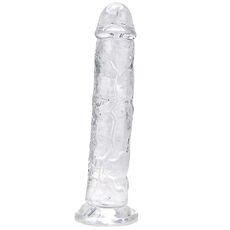 ​Dildo cu ventuză Loving Joy de 19 cm, transparent#