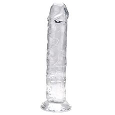 ​Dildo cu ventuză Loving Joy de 19 cm, transparent#