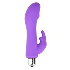 Vibrator Loving Joy, Silicone Mini Rabbit Bullet, Violet, 7 functii#