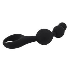Triple Ripple Anal Beads, Loving Joy, Negru#