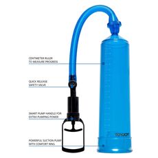 Pompa Penis ToyJoy »Power Pump« 23 cm - Albastru