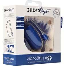 Ou Vibrant, Shots Toys, albastru, 10 viteze