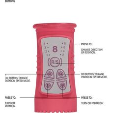 Vibrator Shots Toys »Rotating Beetle« 23 cm - Roz#
