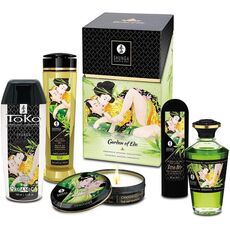 Shunga - Edo Garden Kit Organica Collection - Kit masaj erotic pentru cupluri