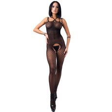 Catsuit Bodystocking Rimes 9824 - Negru