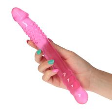 Dildo Dublu, Toyz4Lovers, Twofold, 25,4 cm - Roz