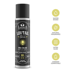 Lubrifiant, pe baza de apa, Luxuria Lovtail, cu aroma de Pina Colada, 60 ml