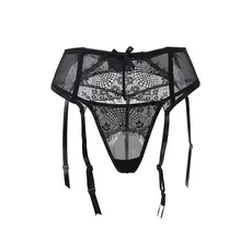 Set Portjartiera si Bikini Paris Hollywood - Negru