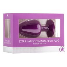 Butt Plug OUCH, Extra Large Diamond, Purple#