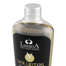 Gel pentru masaj comestibil cu efect de incalzire, Luxuria, Voluptas Vanilla, aroma vanilie, 100 ml#