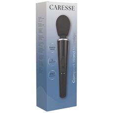 Aparat de masaj CARESSE Compact Wand, Negru