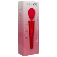 Aparat de masaj CARESSE Compact Wand, Rosu