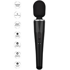 Aparat de masaj CARESSE Pro Wand, Negru