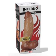 Ultra Realistic Dildo Silicon Hidden Desire, Dual Density, Inferno, 24 cm
