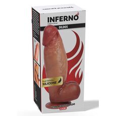 Ultra Realistic Dildo Silicon Hidden Desire, Dual Density, Inferno, 22 cm - detaliu design