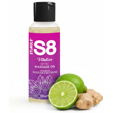 ulei masaj revitalizant S8 Vitalize cu aroma fresh de lime si ghimbir