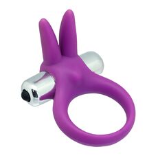 Inel cu Vibratii Toyz4Lovers "Rabbit" Violet - vedere frontala