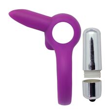 Inel cu Vibratii Toyz4Lovers "Rabbit" Violet - dimensiuni complete