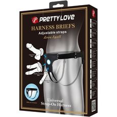Chilot Harness Briefs Strapsuri Ajustabile Pretty Love - Negru