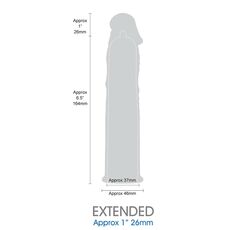 Prelungitor Penis Excellent Power »Length Extender« 19 cm - Negru