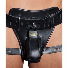 Centura castitate, Leather Chastity String, ZADO, piele naturala