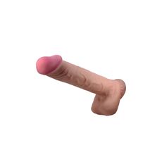 Dildo Ultrarealistic Sliding Skin Baile, TPR, flexibil, [26cm x 5.5cm]