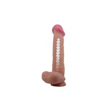 Dildo Ultrarealistic Sliding Skin Baile, TPR, flexibil, [26cm x 5.5cm]