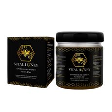 Miere Afrodisiaca Vital Honey – Borcan 240g – Energie, Potenta si Vitalitate Naturala - detaliu design
