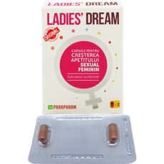 Capsule LADIES DREAM, cresterea apetitului sexual si libidoului feminin, Parapharm 2 capsule