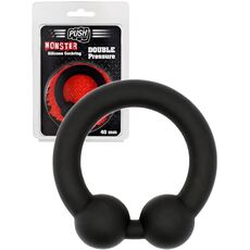 Inel penis din silicon XXL Double Pressure Push Monster, diametru 45 mm