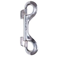 Accesoriu BDSM, Zado, Carabinier dublu, metalic, 10cm, argintiu
