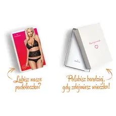 Set Lenjerie Intima Obsessive 846 - Negru