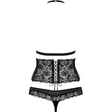 Set Lenjerie Intima Obsessive 846 - Negru