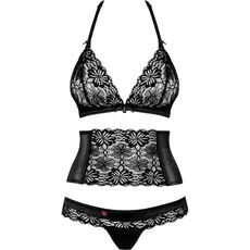 Set Lenjerie Intima Obsessive 846 - Negru