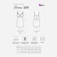 Set Neglije si Bikini  Dolorsan Livia Corsetti - Alb