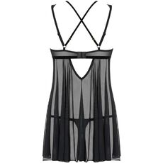 Set Babydoll si Bikini Obsessive Azul - Neagru