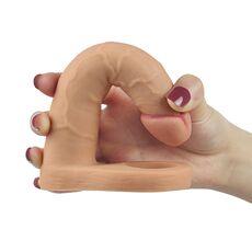 Dildo Anal TPR Lovetoy - The Ultra Soft Double - 16 cm - vedere laterala