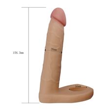 Dildo Anal TPR Lovetoy - The Ultra Soft Double - 16 cm - detaliu design