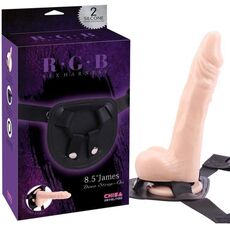 Strapon femei Chisa, James Deen, centura cu penis de 22 cm