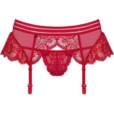 Set Portjartier si Bikini Obsessive 853 - Rosu