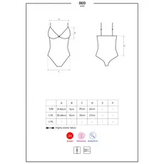 Body erotic pentru femei Obsessive, Kaliyah, cu dantela translucida