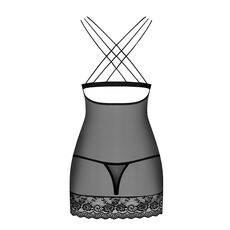 Set Lenjerie Sexy Femei Amira Obsessive - Negru