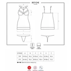Set Lenjerie si bikini Transparenti Obsessive 857 -Negru