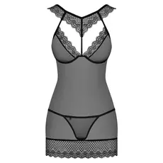 Set Lenjerie si bikini Transparenti Obsessive 857 -Negru
