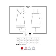 Set Camasa si Bikini  Kierra Obsessive 865-CHE -  Negru